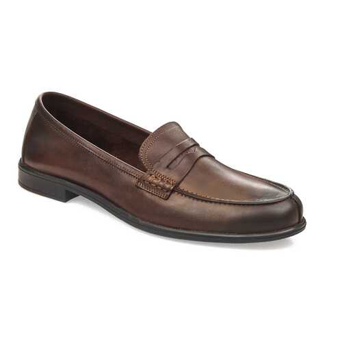 Лоферы мужские El Tempo 35-201-10 коричневые 45 EU в Центр Обувь