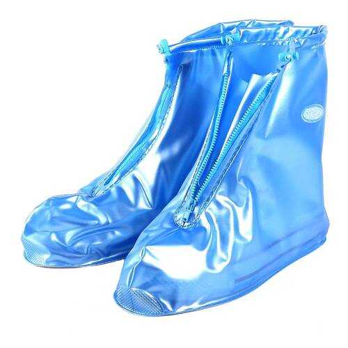 Защитные чехлы для обуви Baziator от дождя и грязи синие с подошвой L в Центр Обувь