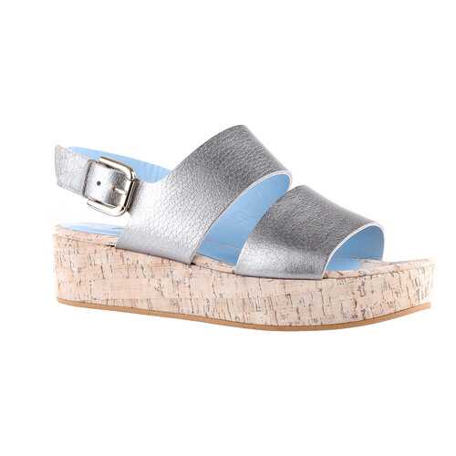 Босоножки женские Studio Pollini SA16894E01TF390B серебристые 39.5 RU в Центр Обувь
