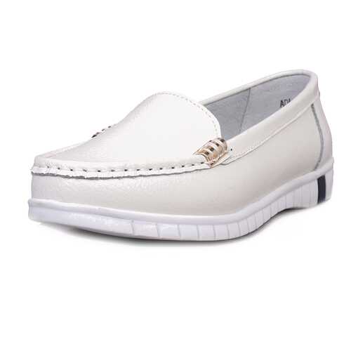 Мокасины женские Alessio Nesca Comfort 710018746 белые 41 RU в Центр Обувь