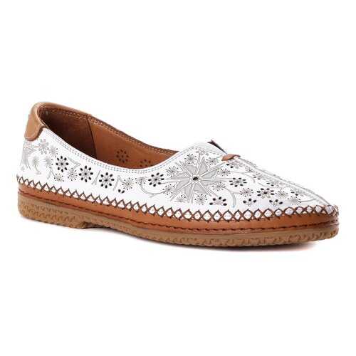 Мокасины женские Shoes Market 997-705-1 белые 40 RU в Центр Обувь