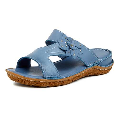 Шлепанцы женские Alessio Nesca Comfort 710018219 голубые 36 RU в Центр Обувь