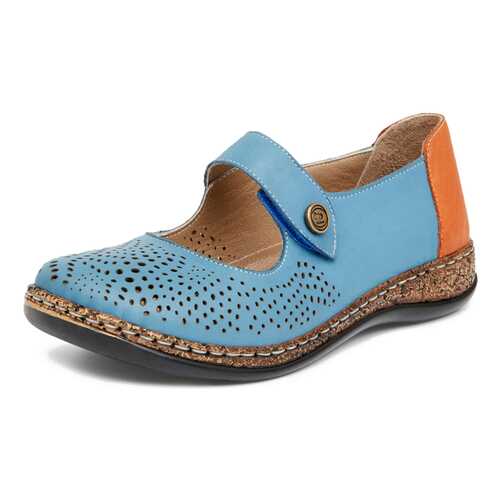 Туфли женские Alessio Nesca Comfort 27306680 голубые/коричневые 36 RU в Центр Обувь